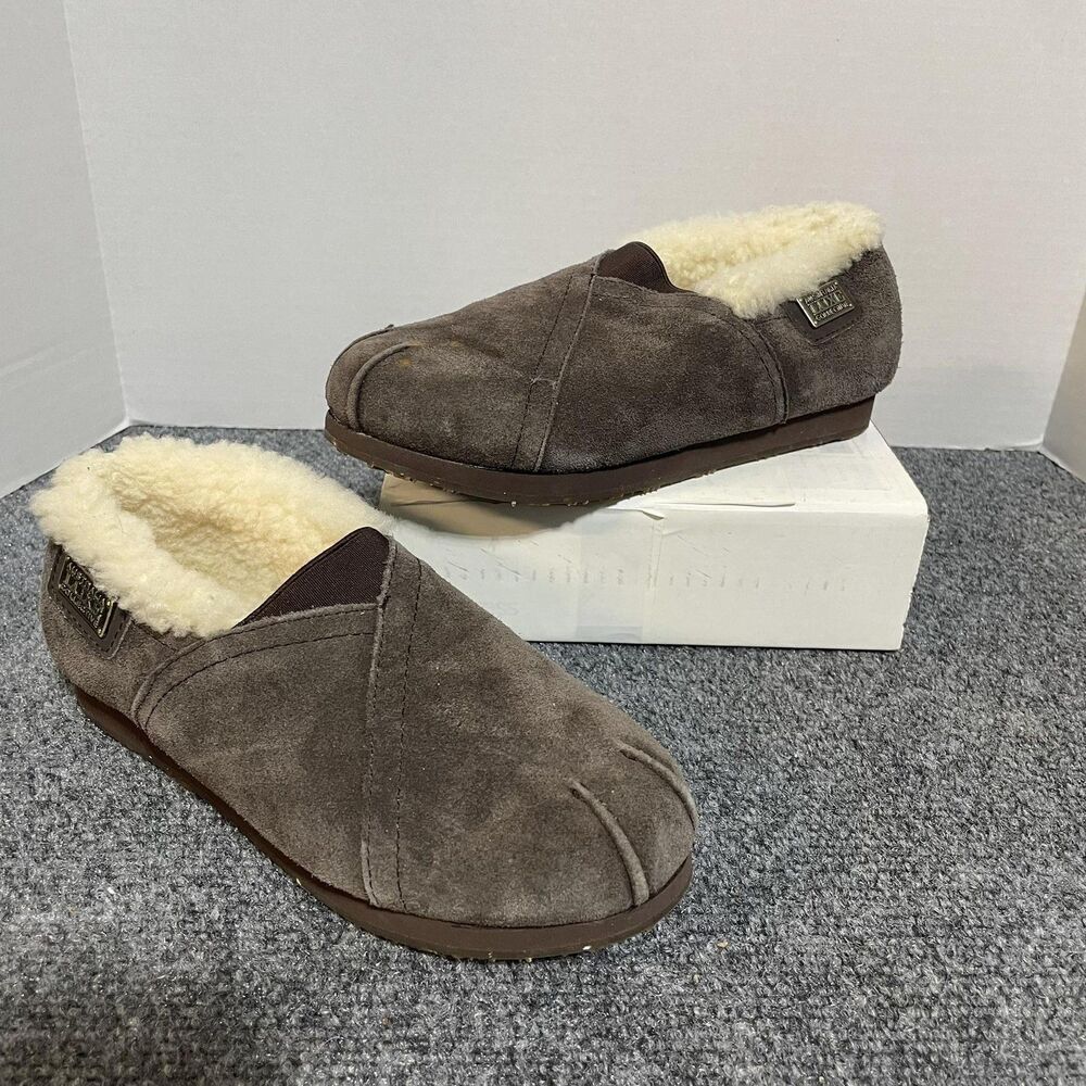 Australia Luxe Collective Shoes Womens Size 6 Brown Sheepskin Loaf Slippers